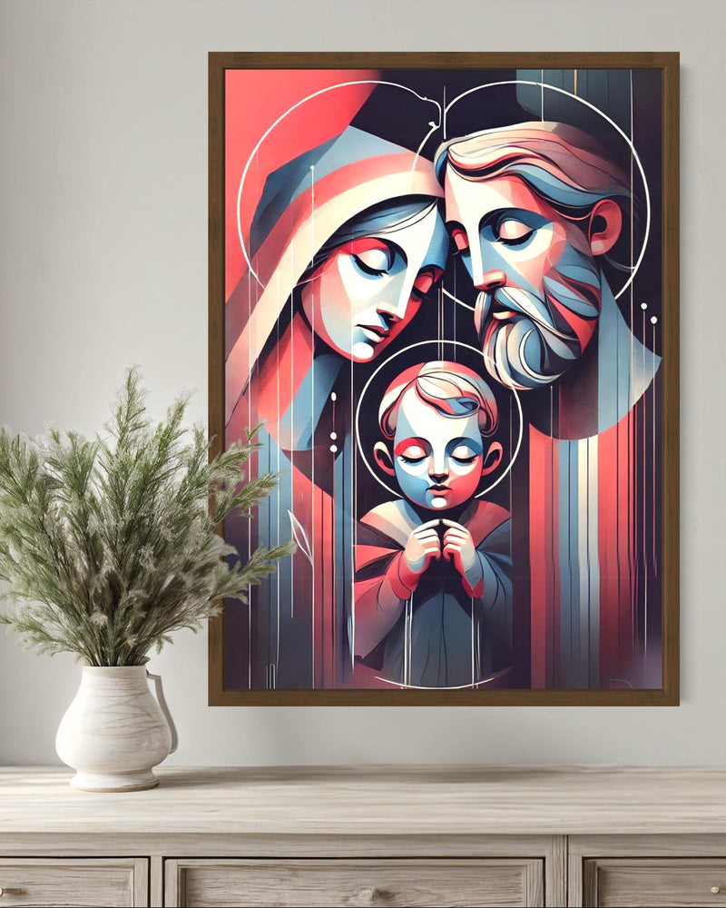 Quadro A Sagrada Família Harmonia de Cores - RD134