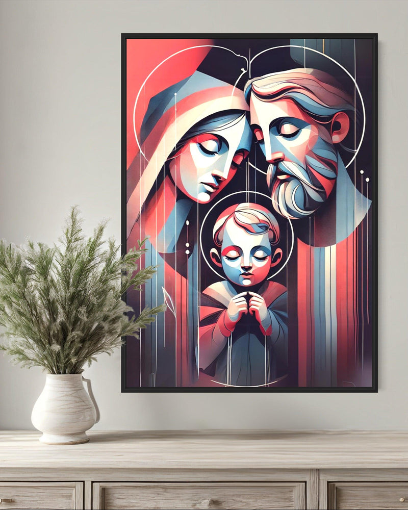 Quadro A Sagrada Família Harmonia de Cores - RD134