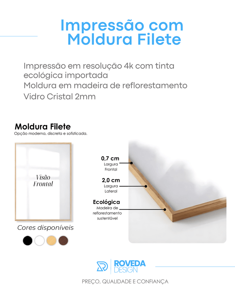 Trio de Quadros Línea de Serenidade - CO018