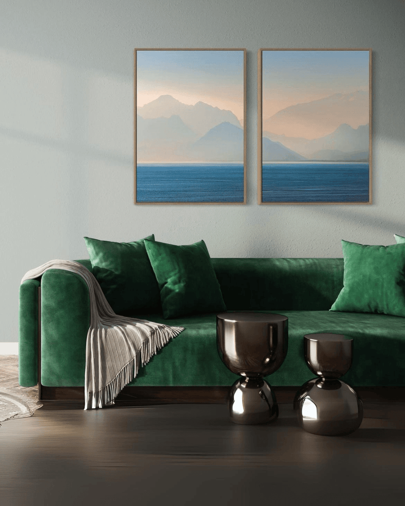 Dupla de Quadro Serenidade Montanhosa - CO024