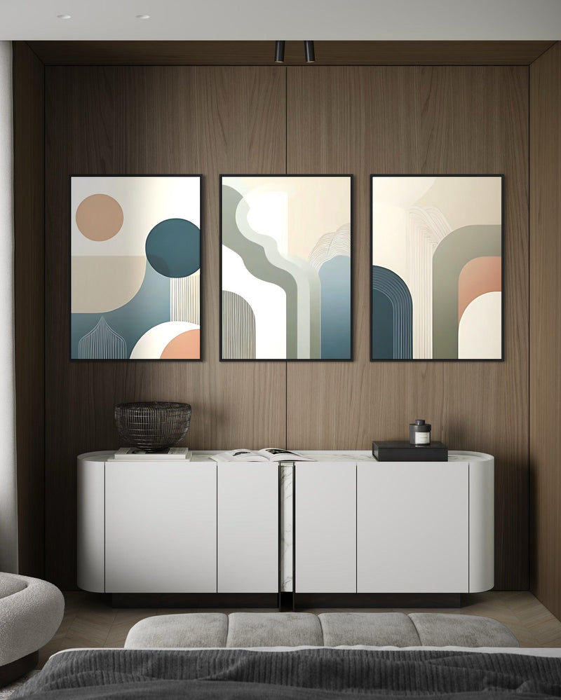 Trio de Quadros Harmonia Geométrica - CO020