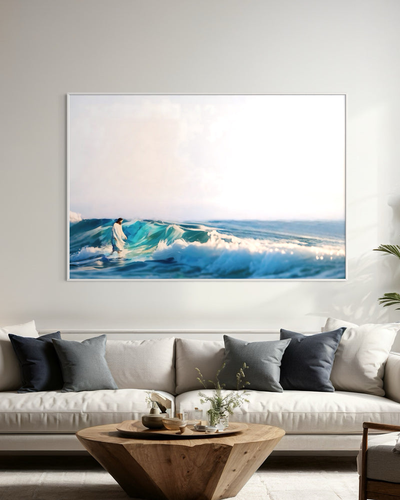 Quadro Jesus Caminhando Sobre as Ondas - RD154
