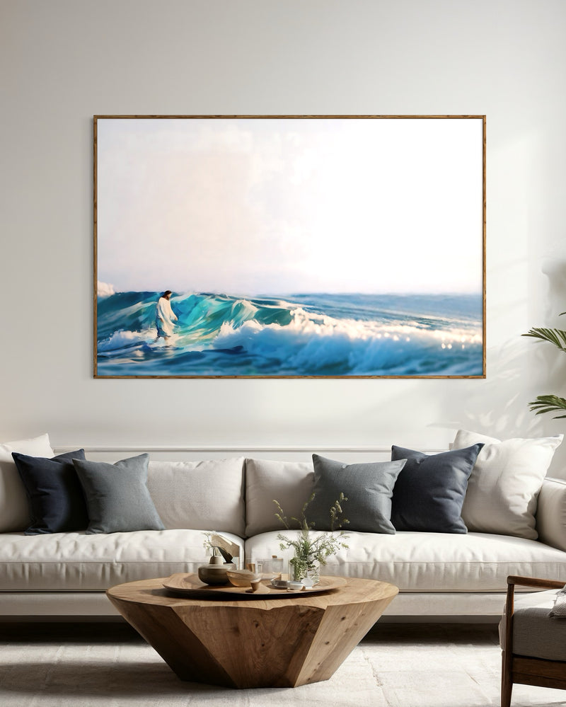 Quadro Jesus Caminhando Sobre as Ondas - RD154