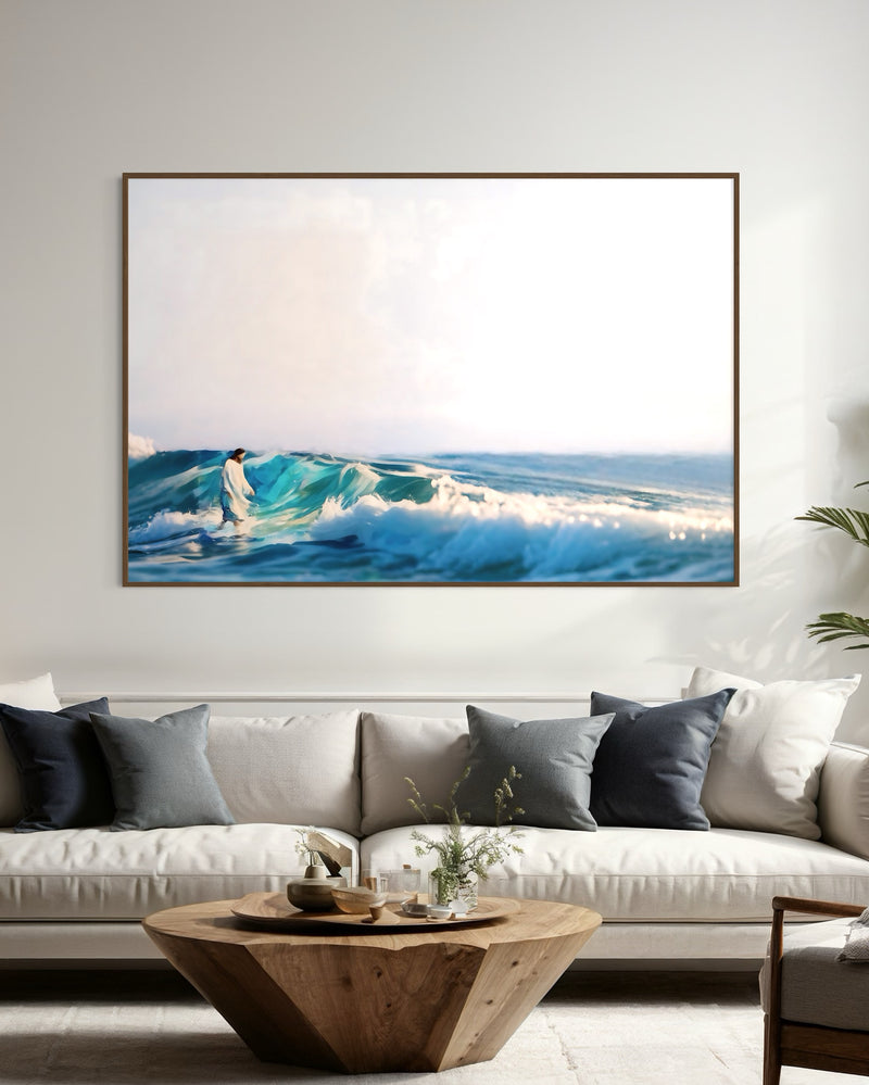 Quadro Jesus Caminhando Sobre as Ondas - RD154