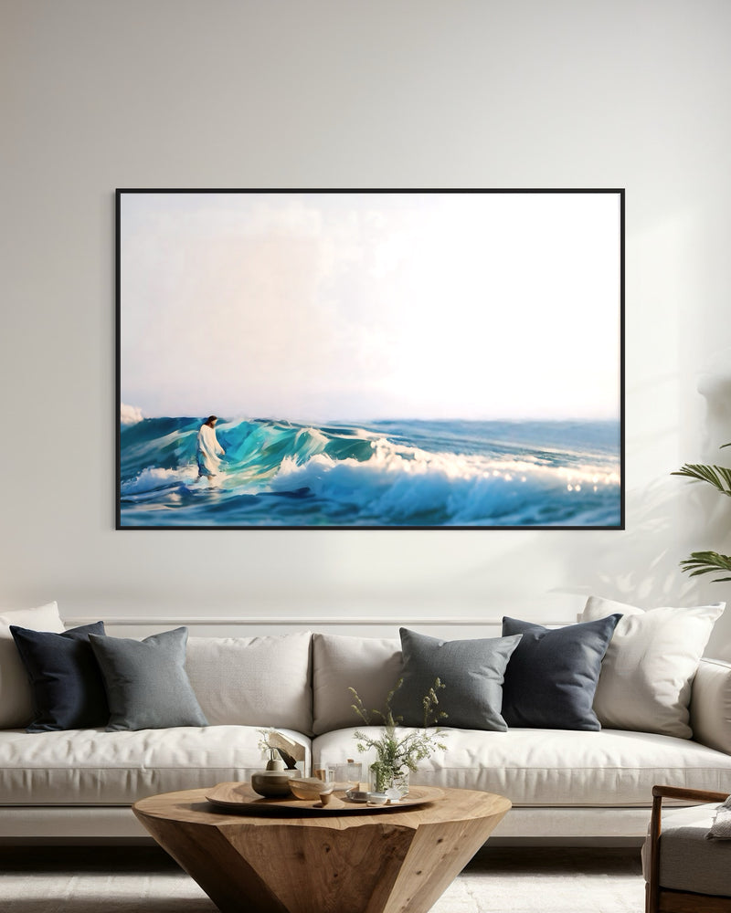 Quadro Jesus Caminhando Sobre as Ondas - RD154